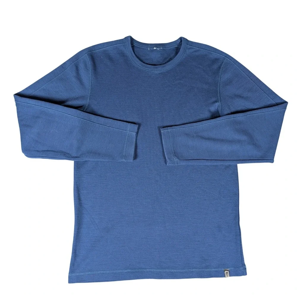 The North Face Mens Navy Blue Long Sleeve Crew Neck Base Layer Top S